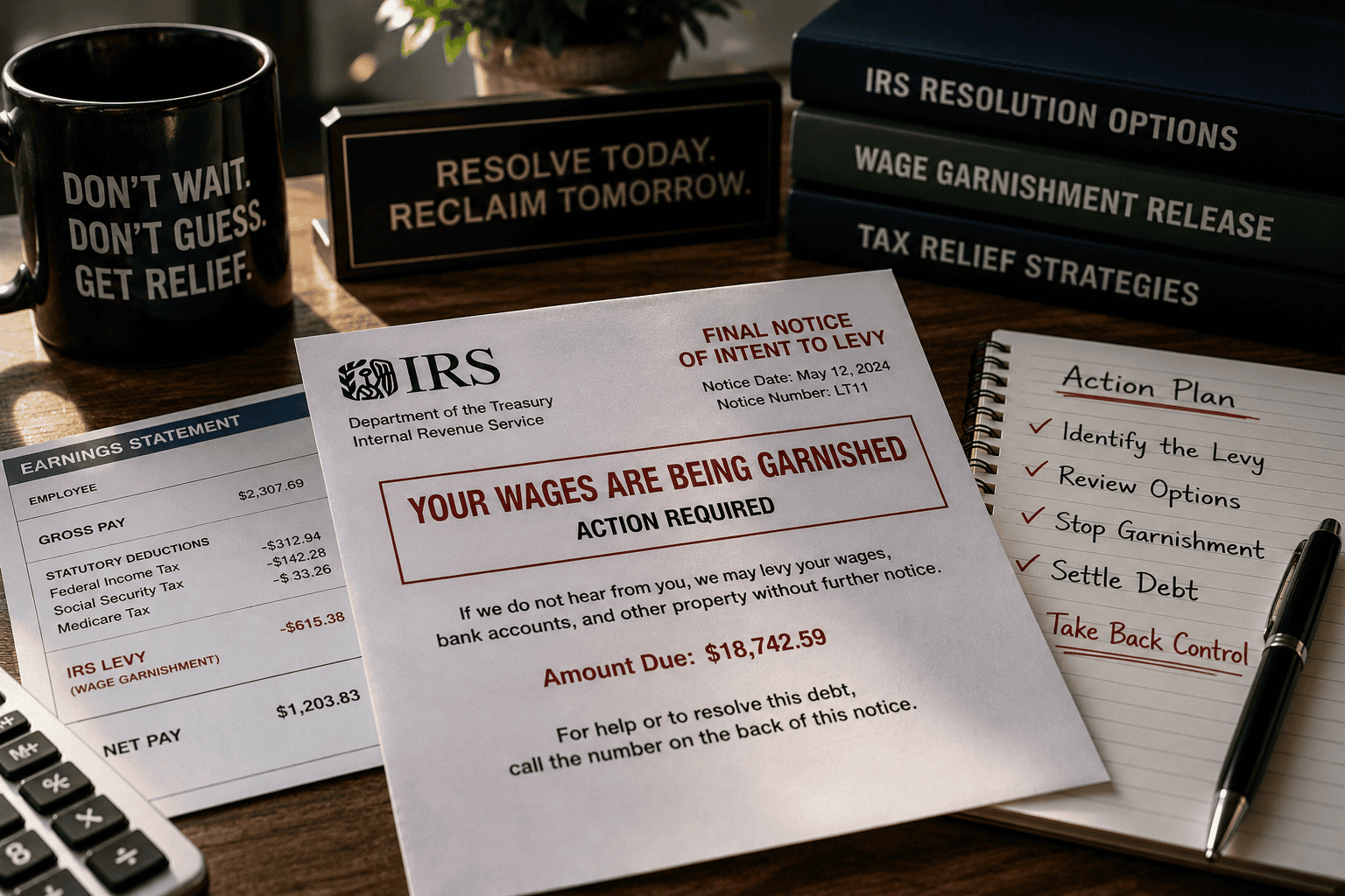 When the IRS Starts Taking Your Paycheck: How Wage Garnishment Release Actually Works